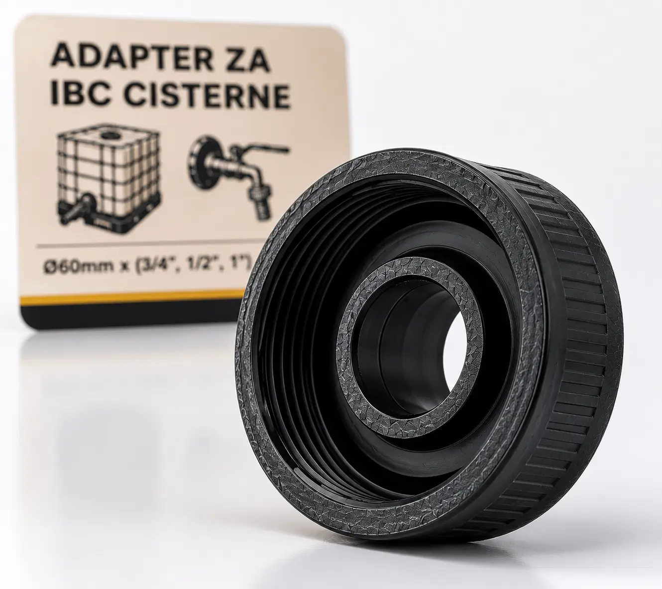 Reducir za IBC cisternu sa prikazom upotrebe